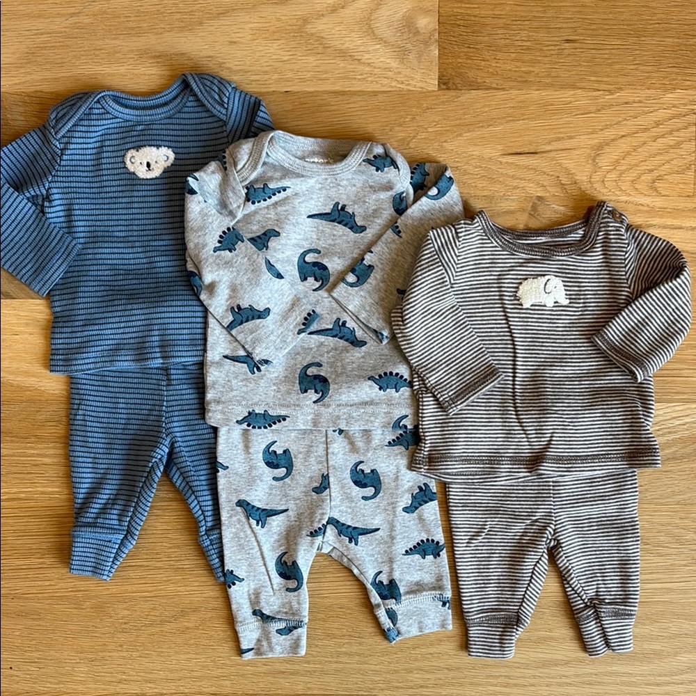 CARTERS | SET OF 3, NEWBORN MATCHING SETS